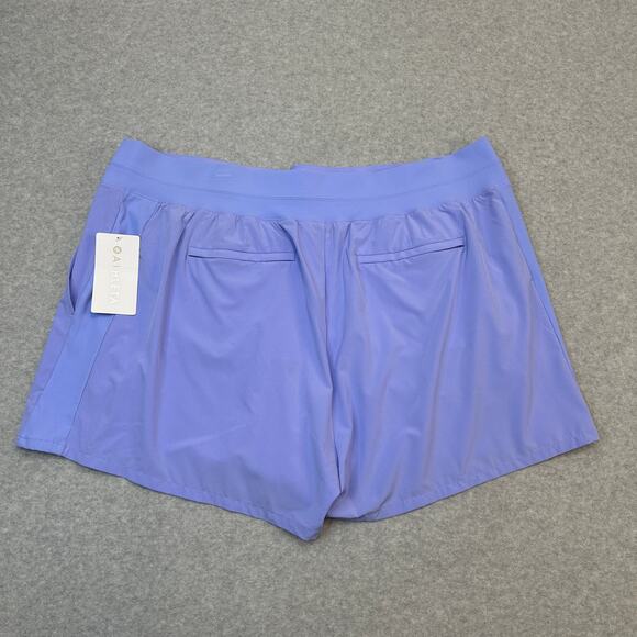 Athleta Brooklyn Short WMNS 24 Light Blue Purple Semi Fitted High Rise Pull On - Picture 8 of 14